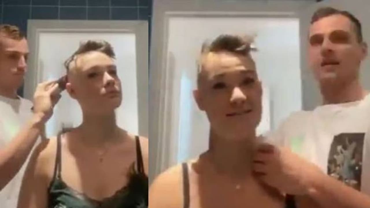 ആദ്യം കാമുകിയുടെ തല ഷേവ് ചെയ്തു, പിന്നീട് യുവാവ് ചെയ്തത്; ഹൃദയം തൊടുന്ന വീഡിയോ ആദ്യം കാമുകിയുടെ തല ഷേവ് ചെയ്തു, പിന്നീട് യുവാവ് ചെയ്തത്; ഹൃദയം തൊടുന്ന വീഡിയോ