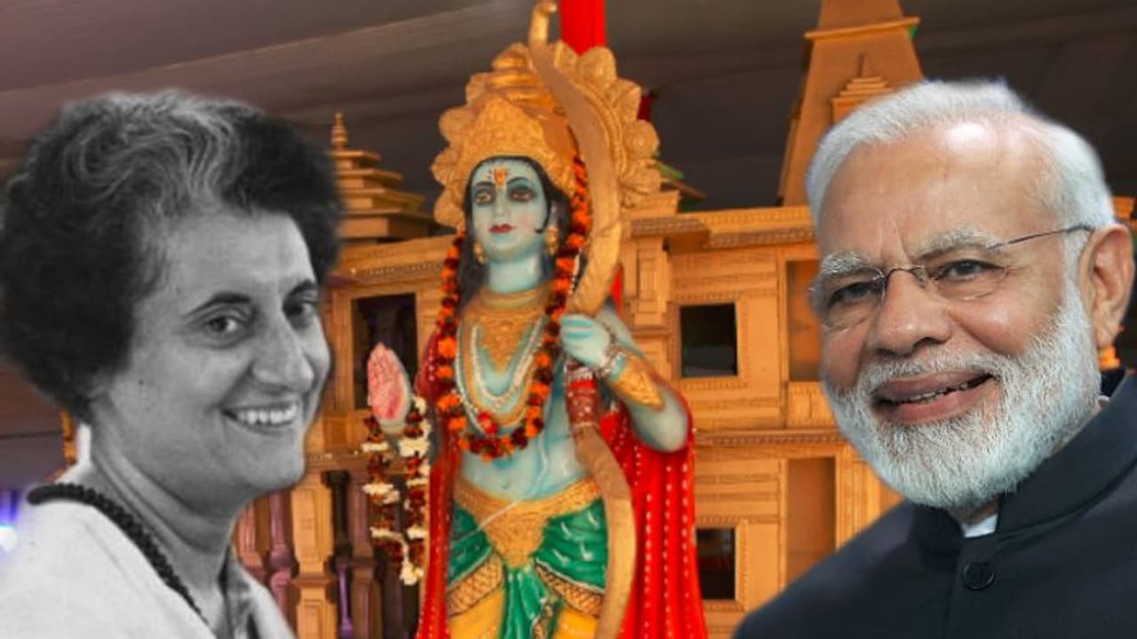 রাম মন্দিদের ভূমি পূজা কেন দেখাবে দূরদর্শন, ইন্দিরা র ভিডিও দিয়ে বাম'দের বোঝালো বিজেপি