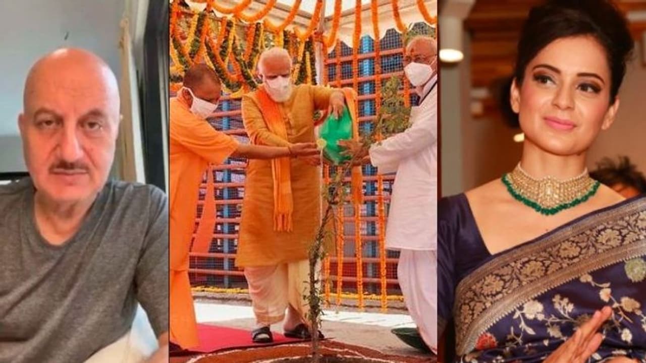 'জয় শ্রী রাম' ধ্বনি বলিউডে, অযোধ্যায় রামমন্দিরের শিল্যানাসে কঙ্গনা অনুপম খেরের অভিনন্দন 'জয় শ্রী রাম' ধ্বনি বলিউডে, অযোধ্যায় রামমন্দিরের শিল্যানাসে কঙ্গনা অনুপম খেরের অভিনন্দন