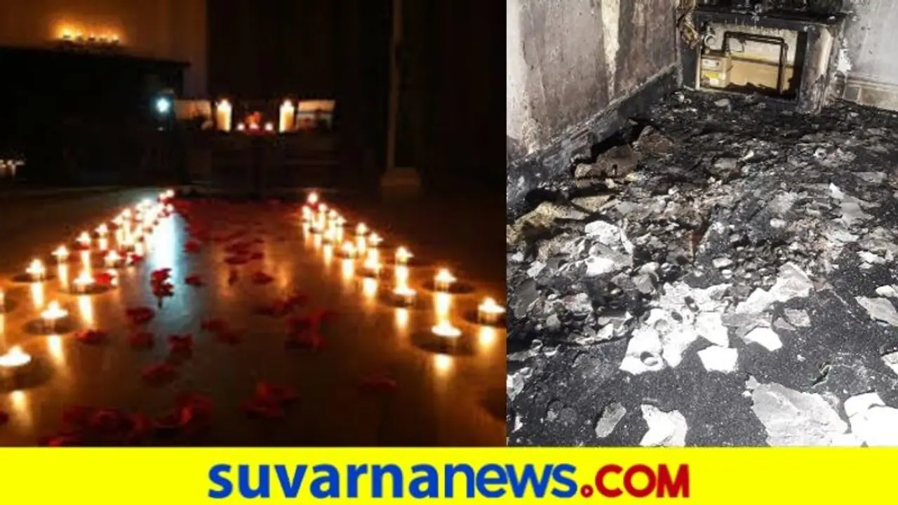 ನೂರಾರು ಮೊಂಬತ್ತಿ ಉರಿಸಿ ಗರ್ಲ್ಫ್ರೆಂಡ್ಗೆ ಪ್ರಪೋಸ್ ಮಾಡೋಕೋಗಿ ಮನೆಯೇ ಸುಟ್ಟೋಯ್ತು..! ನೂರಾರು ಮೊಂಬತ್ತಿ ಉರಿಸಿ ಗರ್ಲ್ಫ್ರೆಂಡ್ಗೆ ಪ್ರಪೋಸ್ ಮಾಡೋಕೋಗಿ ಮನೆಯೇ ಸುಟ್ಟೋಯ್ತು..!