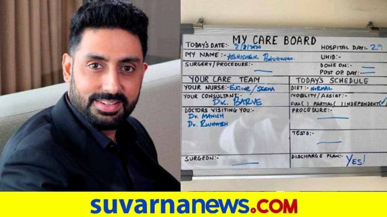 ನಟ ಅಬೀಷೇಕ್ ಬಚ್ಚನ್ಗೆ ಕೊರೋನಾ ನೆಗೆಟಿವ್..! ಇಂದೇ ಡಿಸ್ಚಾರ್ಜ್ ನಟ ಅಬೀಷೇಕ್ ಬಚ್ಚನ್ಗೆ ಕೊರೋನಾ ನೆಗೆಟಿವ್..! ಇಂದೇ ಡಿಸ್ಚಾರ್ಜ್