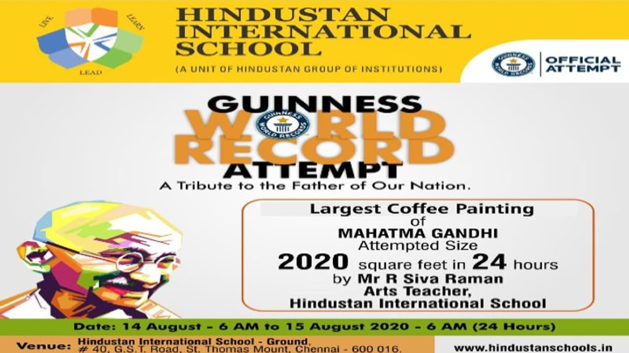 இந்தியாவின் 74வது சுதந்திர தினம்: ஹிந்துஸ்தான் சர்வதேச பள்ளியின் கின்னஸ் உலக சாதனை முயற்சி..! இந்தியாவின் 74வது சுதந்திர தினம்: ஹிந்துஸ்தான் சர்வதேச பள்ளியின் கின்னஸ் உலக சாதனை முயற்சி..!