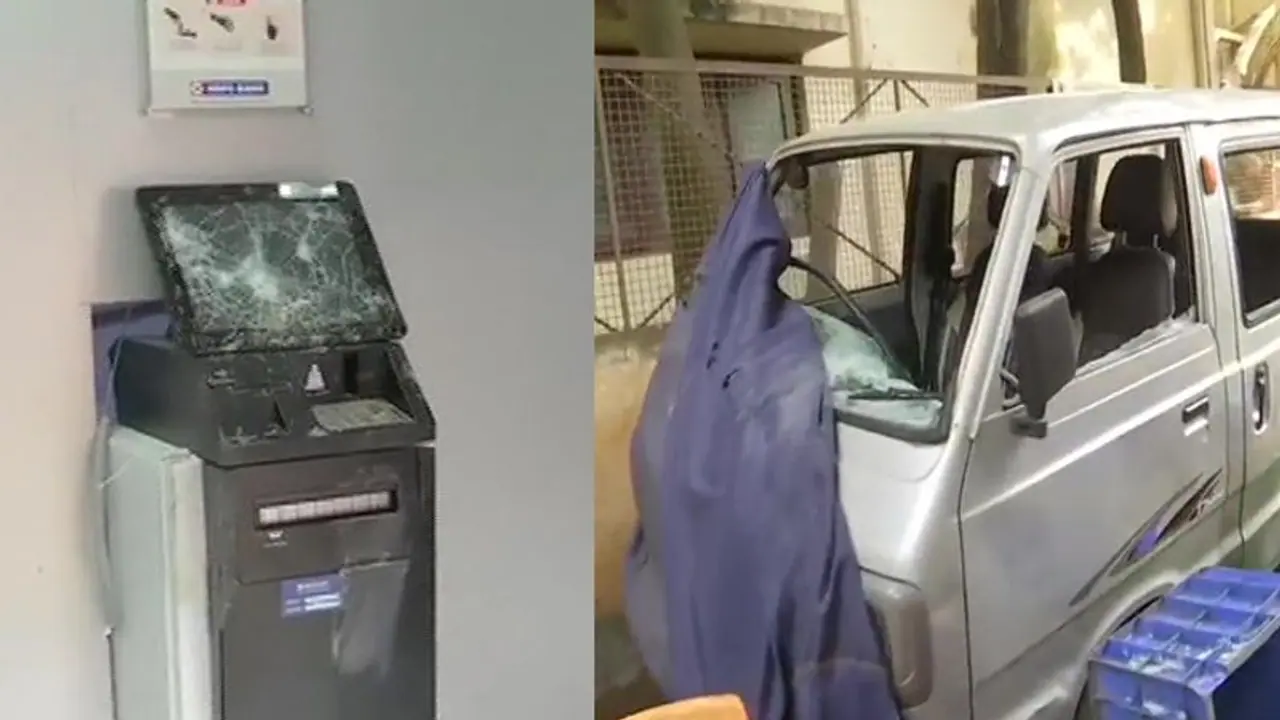 Bengaluru violence: ATMs targeted, stones pelted at police Bengaluru violence: ATMs targeted, stones pelted at police