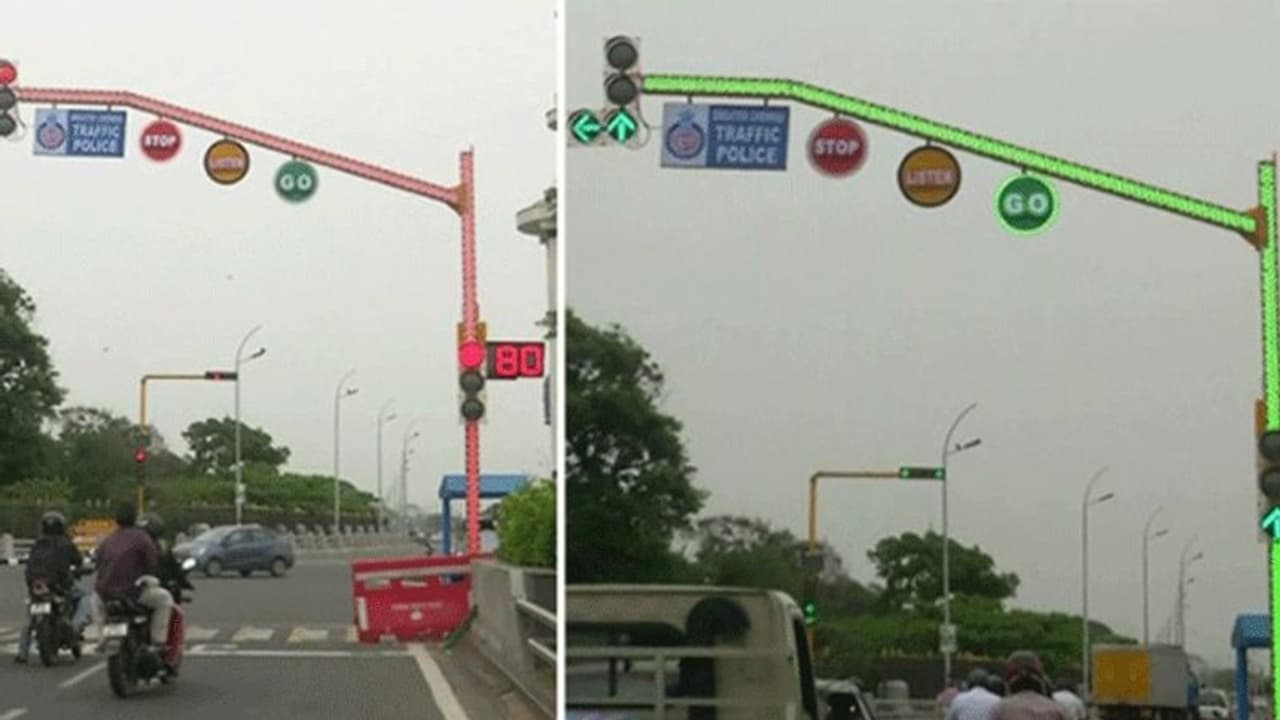 ஜப்பான் ஸ்டைலில் புதிய டிராபிக் சிக்னல்... எல்இடி விளக்குகளால் ஜொலிக்கும் சென்னை...! ஜப்பான் ஸ்டைலில் புதிய டிராபிக் சிக்னல்... எல்இடி விளக்குகளால் ஜொலிக்கும் சென்னை...!