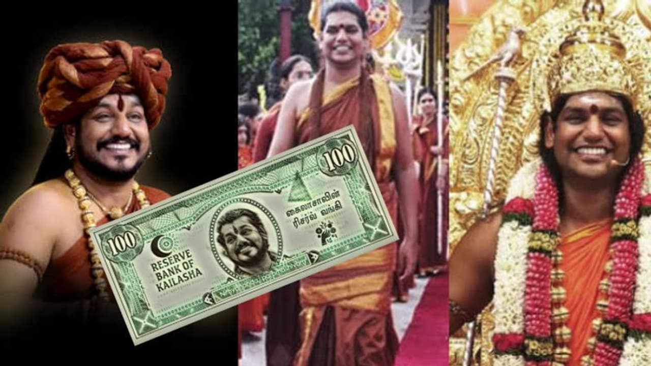 സ്വയം പ്രഖ്യാപിച്ച രാജ്യത്ത് 'റിസര്വ് ബാങ്ക്' സ്ഥാപിച്ചതായി നിത്യാനന്ദ സ്വയം പ്രഖ്യാപിച്ച രാജ്യത്ത് 'റിസര്വ് ബാങ്ക്' സ്ഥാപിച്ചതായി നിത്യാനന്ദ