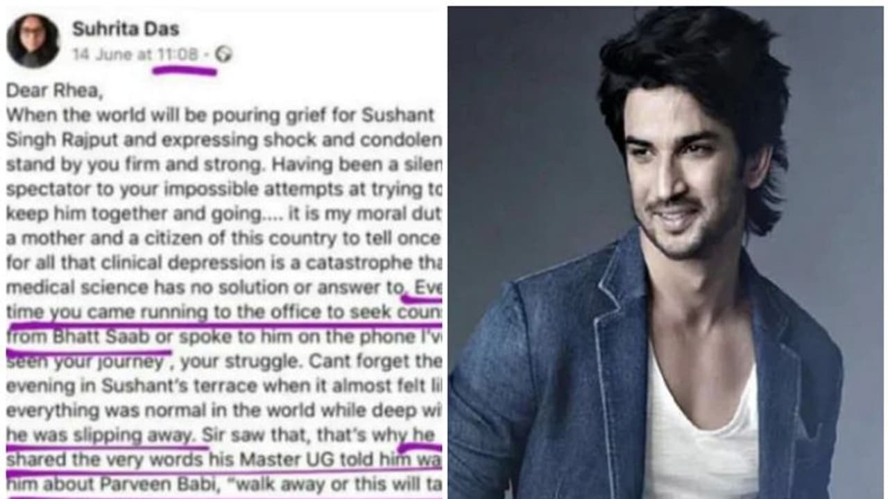 സുശാന്തിന്റെ മരണം സ്ഥിരീകരിക്കുന്നതിന് മുന്നേ സഹ സംവിധായിക എങ്ങനെ കുറിപ്പെഴുതി, ആരാധകര് ചര്ച്ചയാക്കുന്നു സുശാന്തിന്റെ മരണം സ്ഥിരീകരിക്കുന്നതിന് മുന്നേ സഹ സംവിധായിക എങ്ങനെ കുറിപ്പെഴുതി, ആരാധകര് ചര്ച്ചയാക്കുന്നു