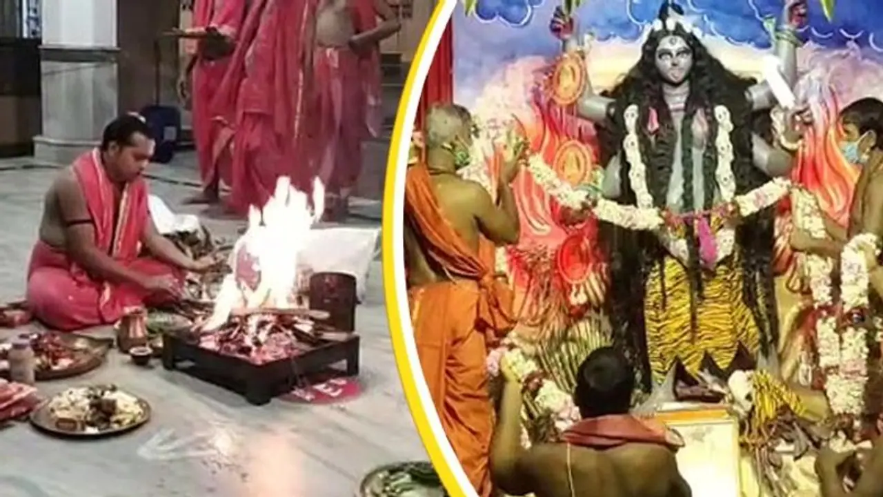 করোনা আবহে জাঁকজমক নেই, তমলুকে নম নম করেই সম্পন্ন হল তারা মায়ের পুজো