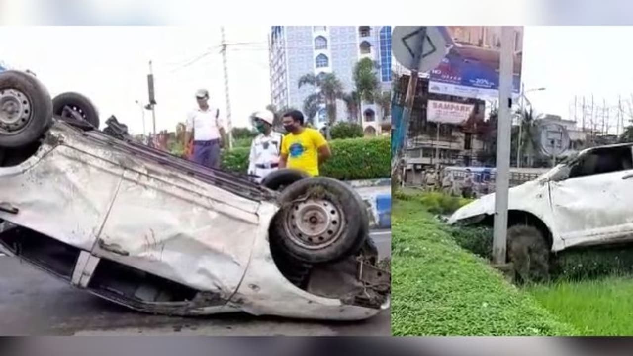লকডাউনে ফাঁকা রাস্তা পেয়েই বেপরোয়া গতি, জোড়া দুর্ঘটনা শহরে লকডাউনে ফাঁকা রাস্তা পেয়েই বেপরোয়া গতি, জোড়া দুর্ঘটনা শহরে