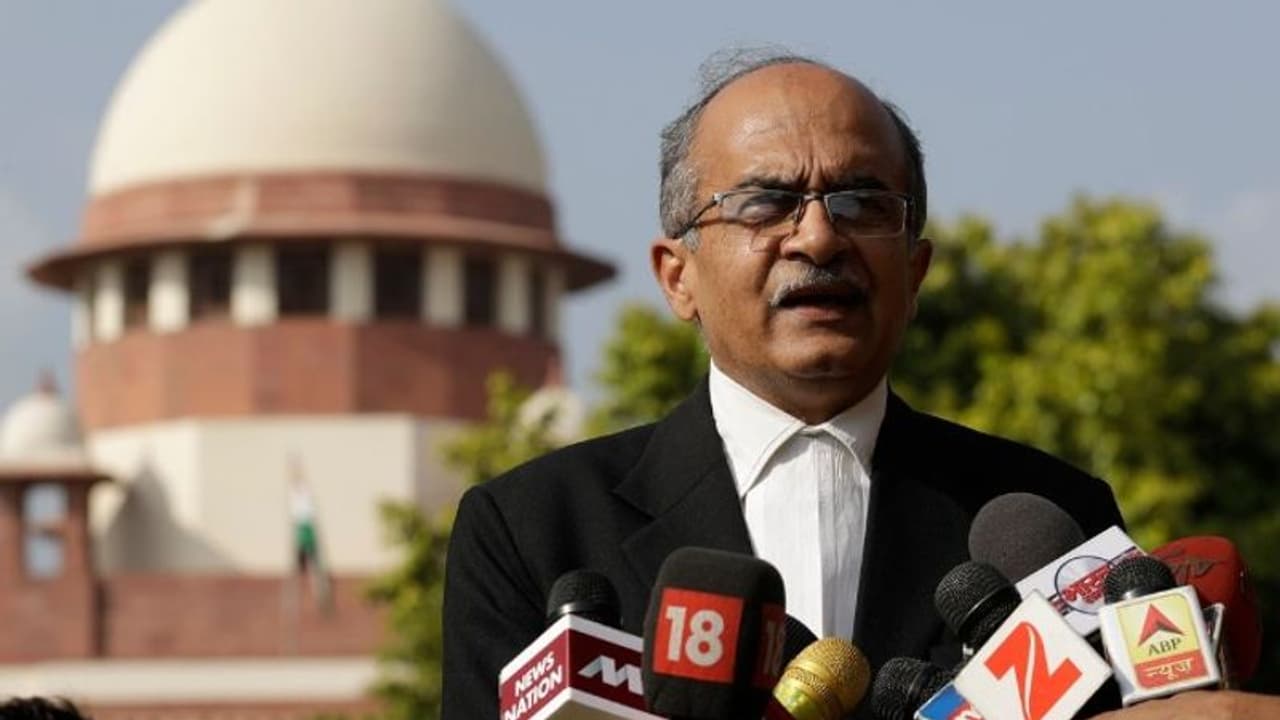 കോടതിയലക്ഷ്യ കേസ്: പ്രശാന്ത് ഭൂഷണിനുളള ശിക്ഷ ഇന്ന്, നിലപാടിൽ ഉറച്ച് ഭൂഷൺ കോടതിയലക്ഷ്യ കേസ്: പ്രശാന്ത് ഭൂഷണിനുളള ശിക്ഷ ഇന്ന്, നിലപാടിൽ ഉറച്ച് ഭൂഷൺ