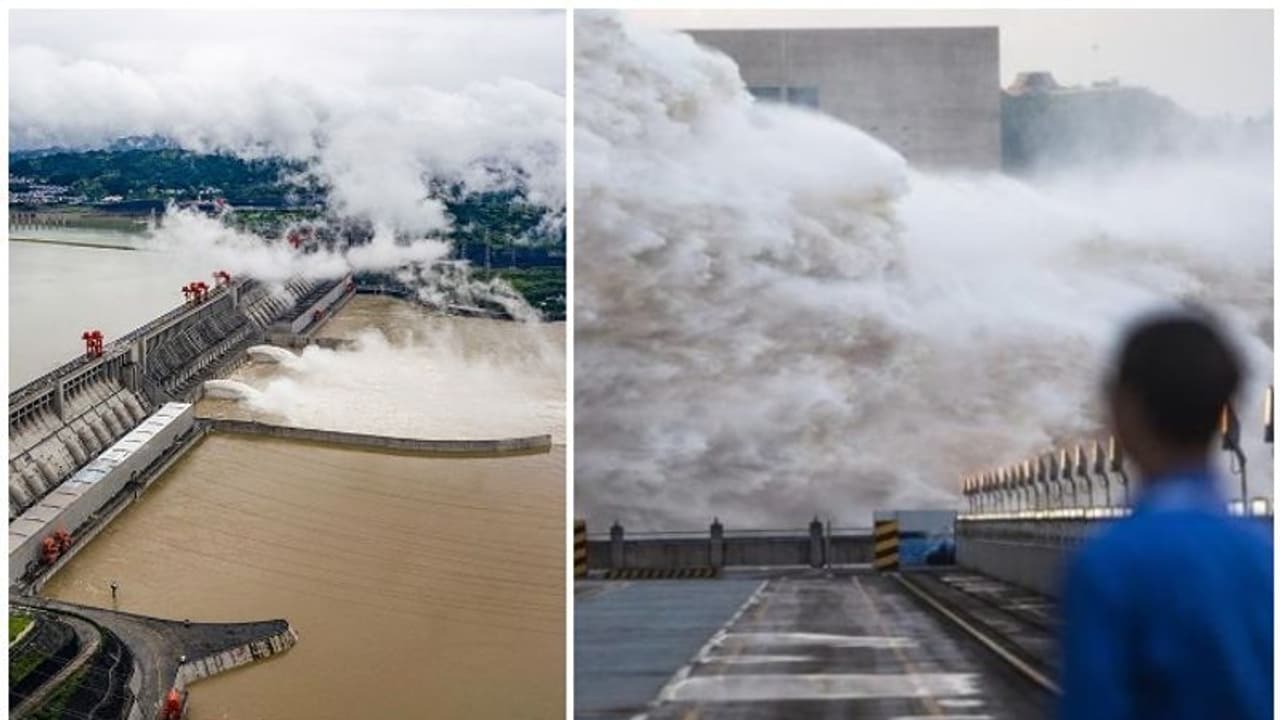 ഏതുനിമിഷവും പരമാവധി നിരപ്പ് കടക്കാറായി ചൈനയിലെ ഏറ്റവും വലിയ അണക്കെട്ട്, കടുത്ത ആശങ്കയിൽ ജനം ഏതുനിമിഷവും പരമാവധി നിരപ്പ് കടക്കാറായി ചൈനയിലെ ഏറ്റവും വലിയ അണക്കെട്ട്, കടുത്ത ആശങ്കയിൽ ജനം