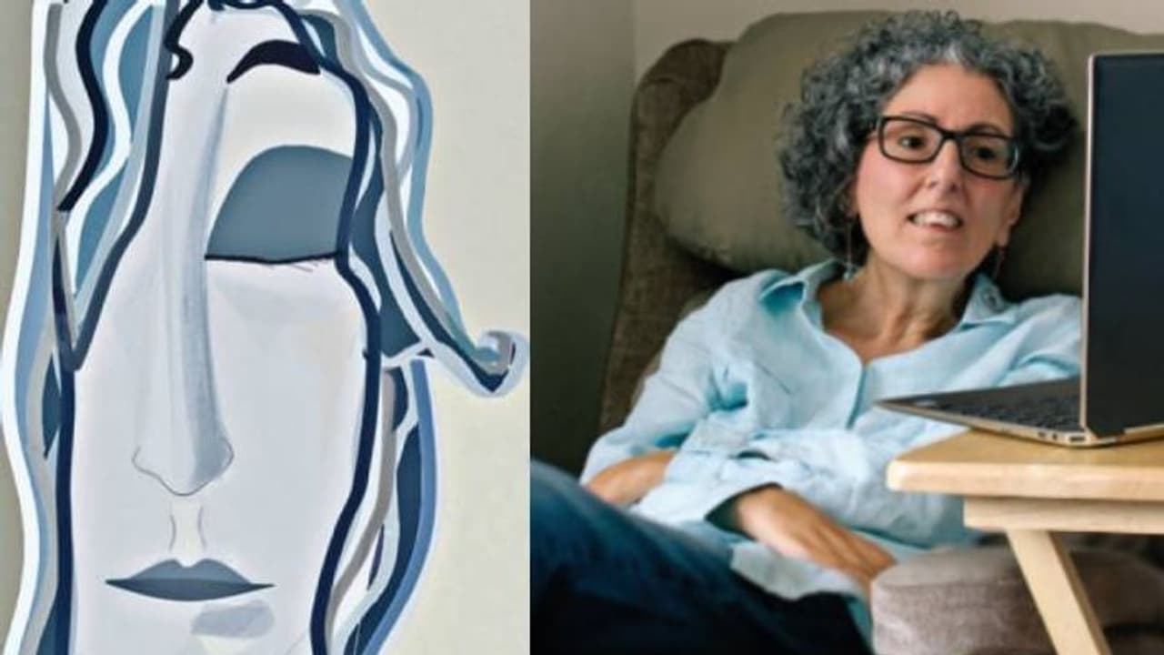 കൈകള്‍ തളര്‍ന്നു, കണ്ണുകളുടെ സഹായത്തോടെ പെയിന്‍റിംഗുകള്‍ക്ക് ജീവന്‍ നല്‍കി ചിത്രകാരി