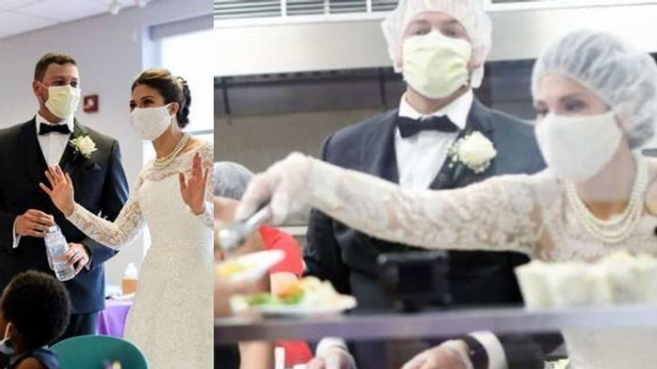 വിവാഹത്തിനായി ഒരുക്കിയ ഭക്ഷണം അനാഥമന്ദിരത്തിൽ നൽകി; മാതൃകയായി ദമ്പതിമാര് വിവാഹത്തിനായി ഒരുക്കിയ ഭക്ഷണം അനാഥമന്ദിരത്തിൽ നൽകി; മാതൃകയായി ദമ്പതിമാര്