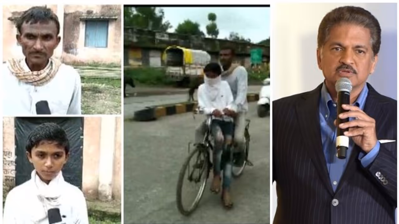 മകനെ സേ പരീക്ഷ എഴുതിക്കാനായി വലിയ ദൂരം സൈക്കിള് ചവിട്ടിയ പിതാവിന് സഹായവുമായി ആനന്ദ് മഹീന്ദ്ര മകനെ സേ പരീക്ഷ എഴുതിക്കാനായി വലിയ ദൂരം സൈക്കിള് ചവിട്ടിയ പിതാവിന് സഹായവുമായി ആനന്ദ് മഹീന്ദ്ര