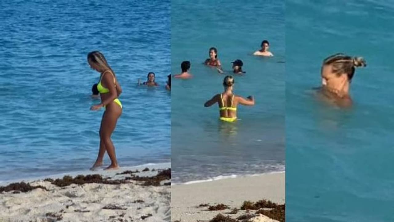 ബിക്കിനി വെള്ളത്തില് അലിഞ്ഞു, നഗ്നയായി യുവതി; പണി കൊടുത്ത് കാമുകന്; വീഡിയോ വൈറല് ബിക്കിനി വെള്ളത്തില് അലിഞ്ഞു, നഗ്നയായി യുവതി; പണി കൊടുത്ത് കാമുകന്; വീഡിയോ വൈറല്