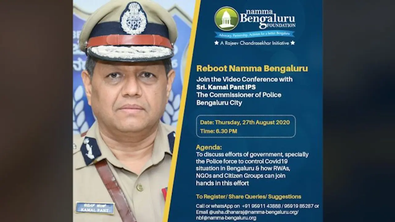 Reboot Namma Bengaluru: Police commissioner interacts with RWAs on ways to control COVID 19 spread Reboot Namma Bengaluru: Police commissioner interacts with RWAs on ways to control COVID 19 spread