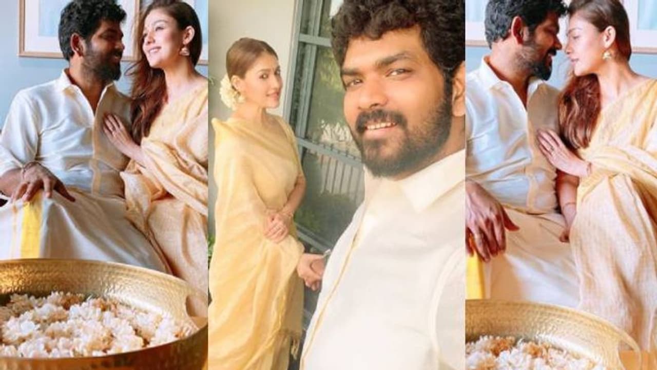 വിഘ്നേഷിനൊപ്പം തിരുവോണം ആഘോഷിച്ച് നയൻതാര; ചിത്രങ്ങള്‍ വൈറല്‍