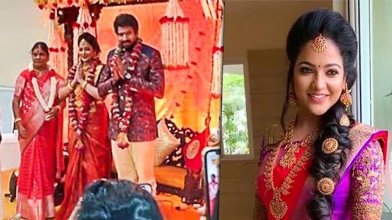 நிச்சயதார்தத்தில் வருங்கால கணவருக்கு சர்பிரைஸ் கொடுத்த பாண்டியன் ஸ்டார் முல்லை..! தீயாய் பரவும் வீடியோ.. நிச்சயதார்தத்தில் வருங்கால கணவருக்கு சர்பிரைஸ் கொடுத்த பாண்டியன் ஸ்டார் முல்லை..! தீயாய் பரவும் வீடியோ..