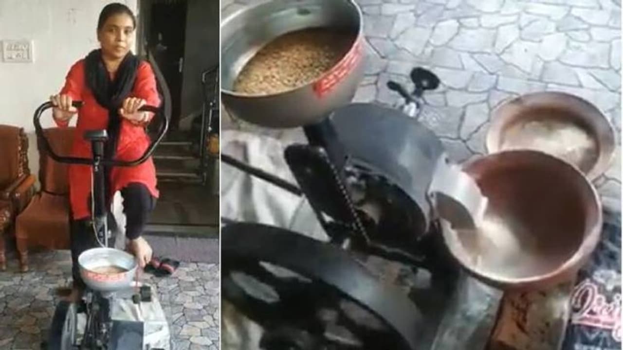 വർക്കൗട്ടും ചെയ്യാം, ഗോതമ്പും പൊടിക്കാം; വീഡിയോ കണ്ടത് ലക്ഷങ്ങള്‍...