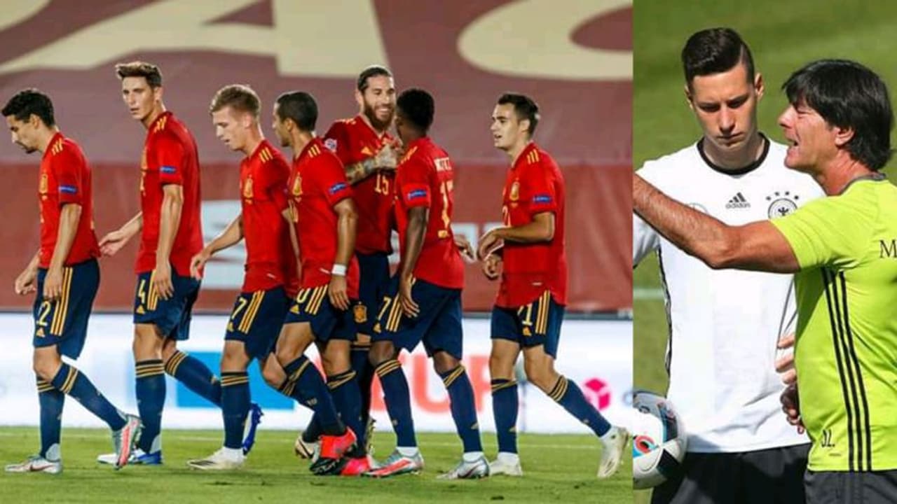 দাপুটে জয় স্পেনের, নেশনস লিগে এখনও জয় অধরা জার্মানির দাপুটে জয় স্পেনের, নেশনস লিগে এখনও জয় অধরা জার্মানির