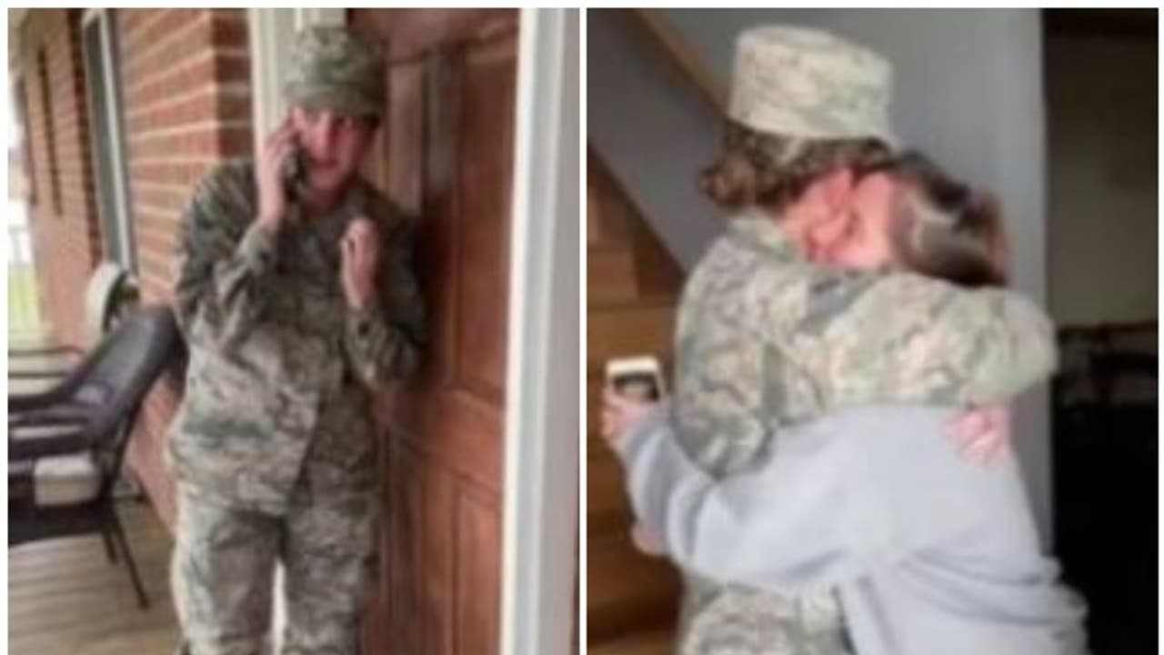 സൈനിക ഉദ്യോഗസ്ഥയായ മകൾ അമ്മയ്ക്ക് നൽകിയ ഒരു കിടിലൻ സർപ്രൈസ്; വീഡിയോ കാണാം സൈനിക ഉദ്യോഗസ്ഥയായ മകൾ അമ്മയ്ക്ക് നൽകിയ ഒരു കിടിലൻ സർപ്രൈസ്; വീഡിയോ കാണാം