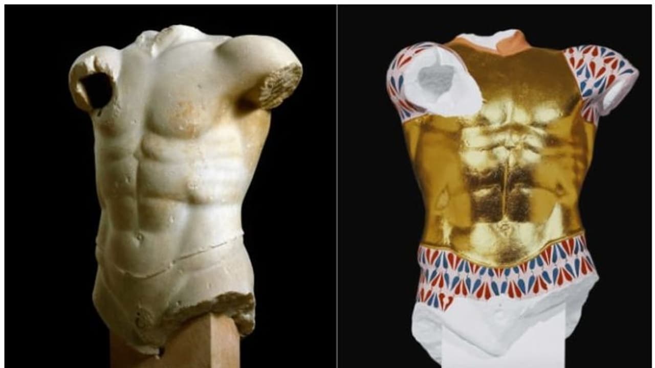 പലനിറങ്ങളിലുമുണ്ടായിരുന്ന ശില്പങ്ങളെ ആരാണ് വെള്ളനിറത്തിലാക്കിയത്? പലനിറങ്ങളിലുമുണ്ടായിരുന്ന ശില്പങ്ങളെ ആരാണ് വെള്ളനിറത്തിലാക്കിയത്?