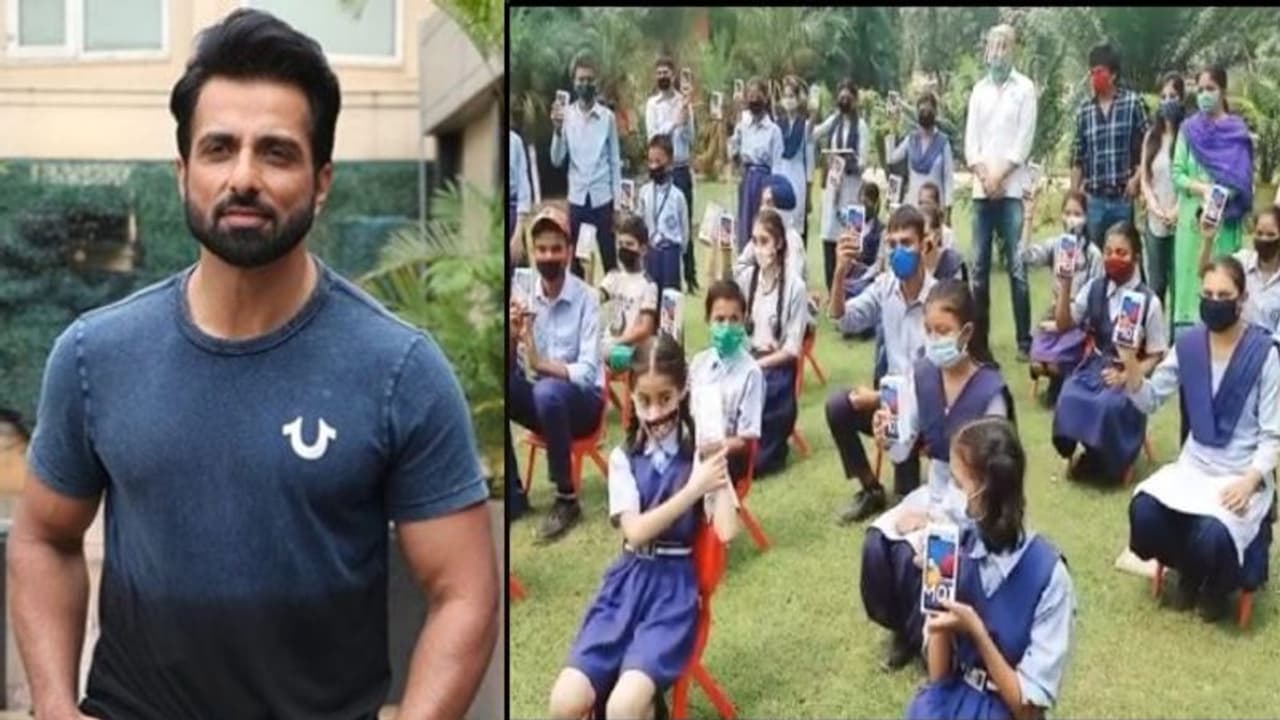एक बार फिर सोनू सूद ने दिखाई दरियादिली, गरीब बच्चों को ऑनलाइन पढ़ाई के लिए बांटे दर्जनों स्मार्टफोन एक बार फिर सोनू सूद ने दिखाई दरियादिली, गरीब बच्चों को ऑनलाइन पढ़ाई के लिए बांटे दर्जनों स्मार्टफोन