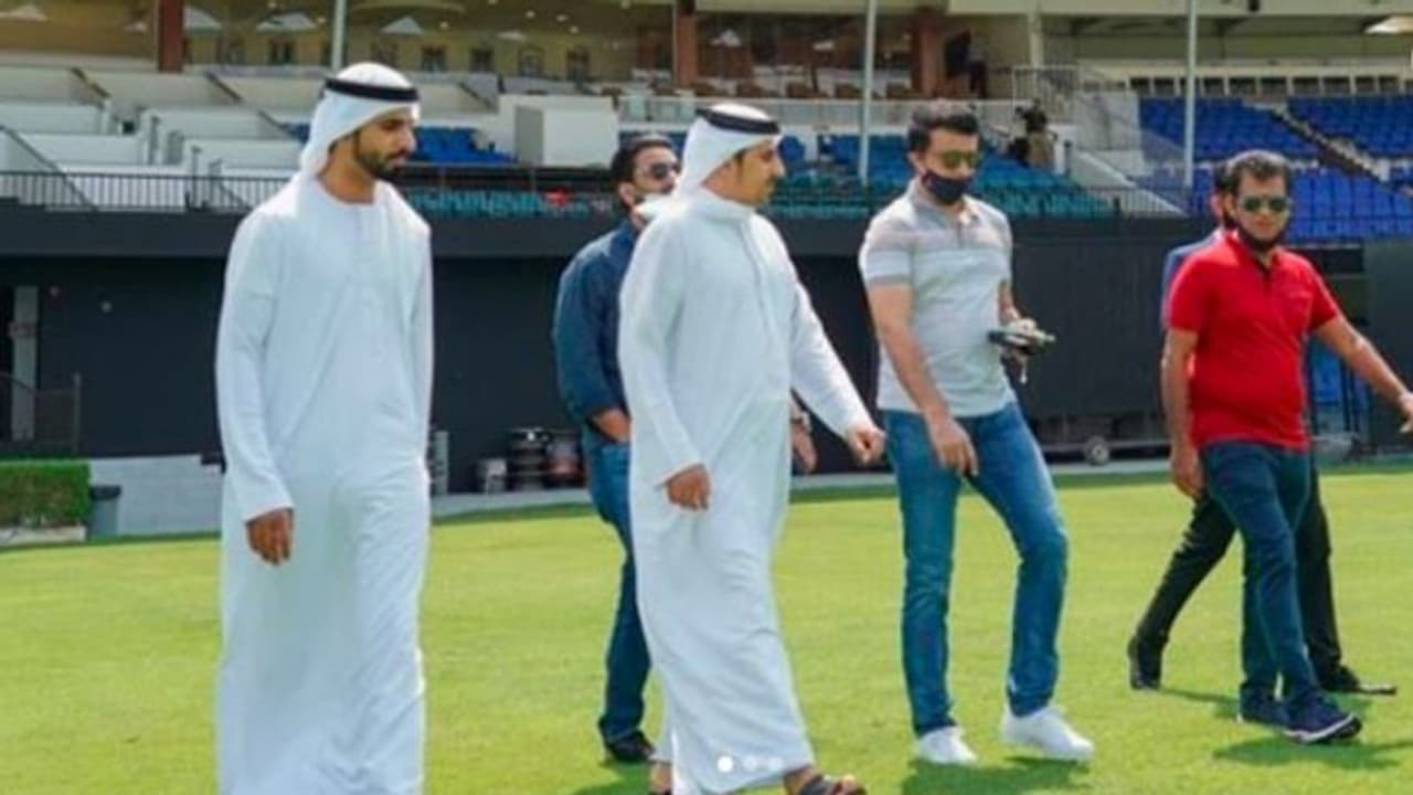 IPL 2020: BCCI President Sourav Ganguly visits Sharjah Stadium ahead of IPL IPL 2020: BCCI President Sourav Ganguly visits Sharjah Stadium ahead of IPL