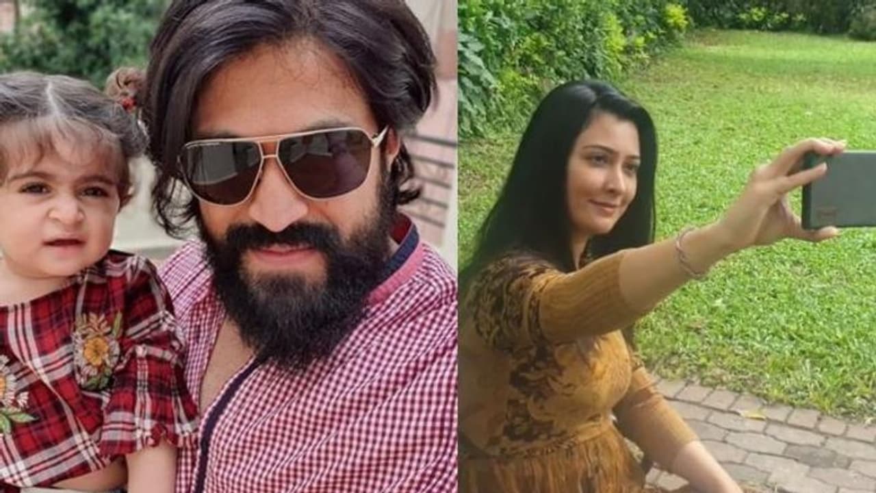 Sandalwood: Yash, Ayra secretly record mommy Radhika Pandit Sandalwood: Yash, Ayra secretly record mommy Radhika Pandit