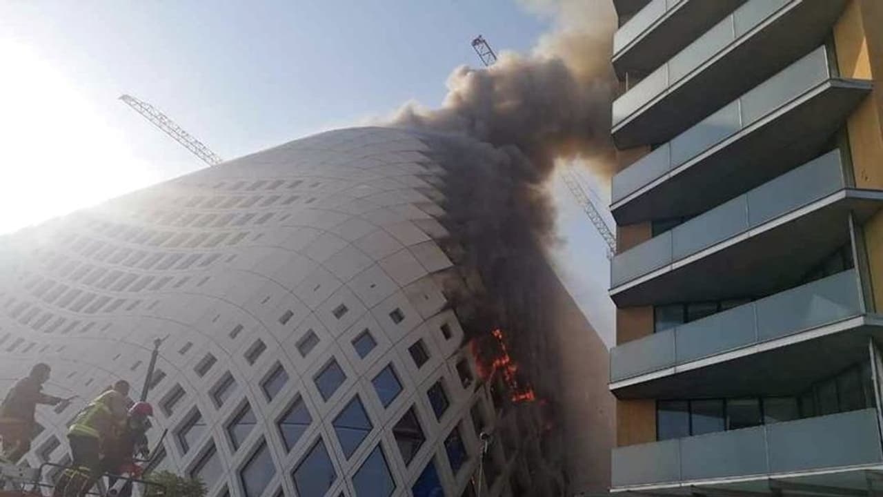 Fire erupts in building near Beirut’s port, cause yet to be ascertained Fire erupts in building near Beirut’s port, cause yet to be ascertained