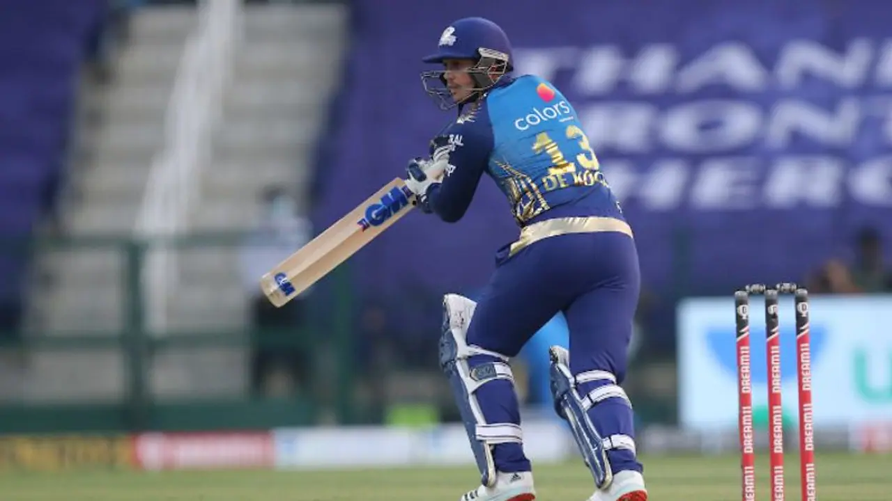 MI vs KKR: డి కాక్ సూపర్ షో... మళ్లీ ‘టాప్’ కొట్టేసిన ముంబై... MI vs KKR: డి కాక్ సూపర్ షో... మళ్లీ ‘టాప్’ కొట్టేసిన ముంబై...