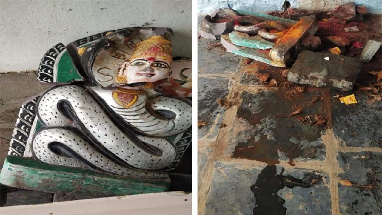 మరో హిందూ దేవాలయంపై దాడి... దేవతా విగ్రహాలు ధ్వంసం మరో హిందూ దేవాలయంపై దాడి... దేవతా విగ్రహాలు ధ్వంసం