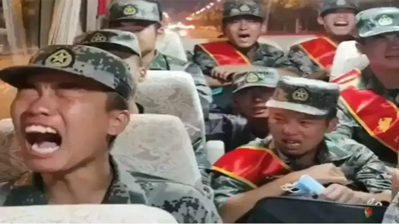 India China standoff: PLA soldiers ‘cry’ on way to India border, Taiwan media mocks China India China standoff: PLA soldiers ‘cry’ on way to India border, Taiwan media mocks China