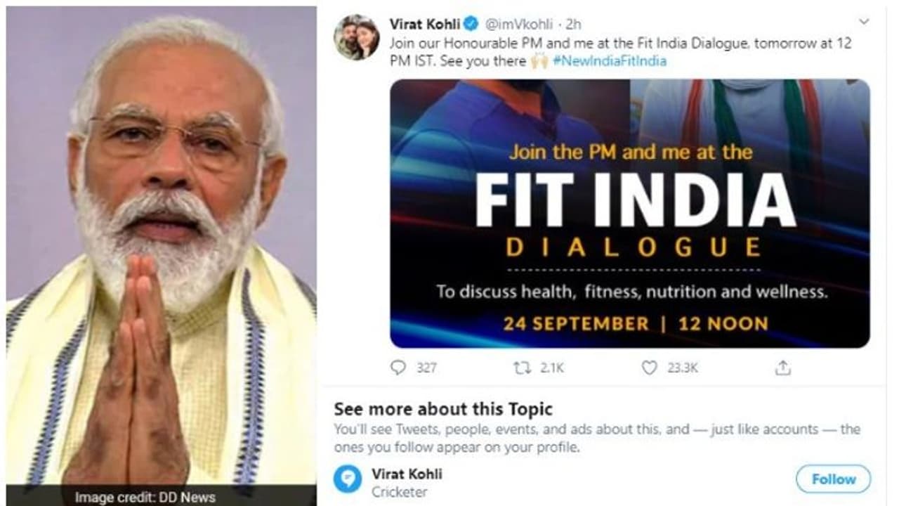 Fit India Dialogue 2020: PM Modi to interact with India’s top athletes Virat Kohli, Milind Soman Fit India Dialogue 2020: PM Modi to interact with India’s top athletes Virat Kohli, Milind Soman