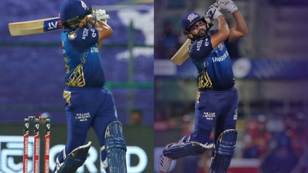 ஐபிஎல் 2020: அபுதாபியில் சிக்ஸர் மழை பொழிந்த ரோஹித்.. கேகேஆருக்கு கடின இலக்கு
