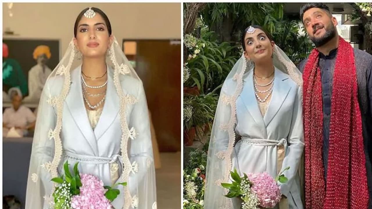 పెళ్లి కి ఫ్యాంట్ సూట్ వేసిన వధువు.. నయా ట్రెండ్ పెళ్లి కి ఫ్యాంట్ సూట్ వేసిన వధువు.. నయా ట్రెండ్