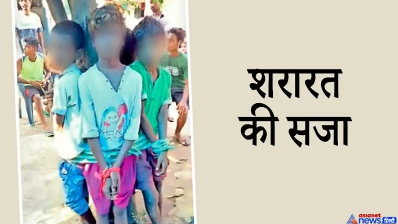 शरारत में 4 बच्चों ने बाइक से पेट्रोल क्या निकाला, उन्हें आदतन चोर बताकर पेड़ से बांधकर पीटा शरारत में 4 बच्चों ने बाइक से पेट्रोल क्या निकाला, उन्हें आदतन चोर बताकर पेड़ से बांधकर पीटा