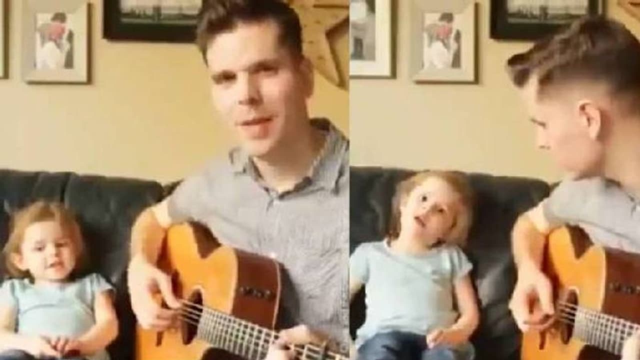 അച്ഛനൊപ്പം പാട്ടുപാടുന്ന കുട്ടി; മനോഹരമെന്ന് സൈബര് ലോകം... അച്ഛനൊപ്പം പാട്ടുപാടുന്ന കുട്ടി; മനോഹരമെന്ന് സൈബര് ലോകം...