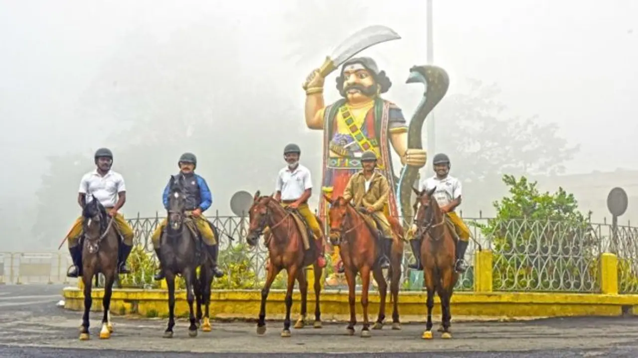 Mysuru Dasara: Police train horses for Jamboo Savari, put them on special diet