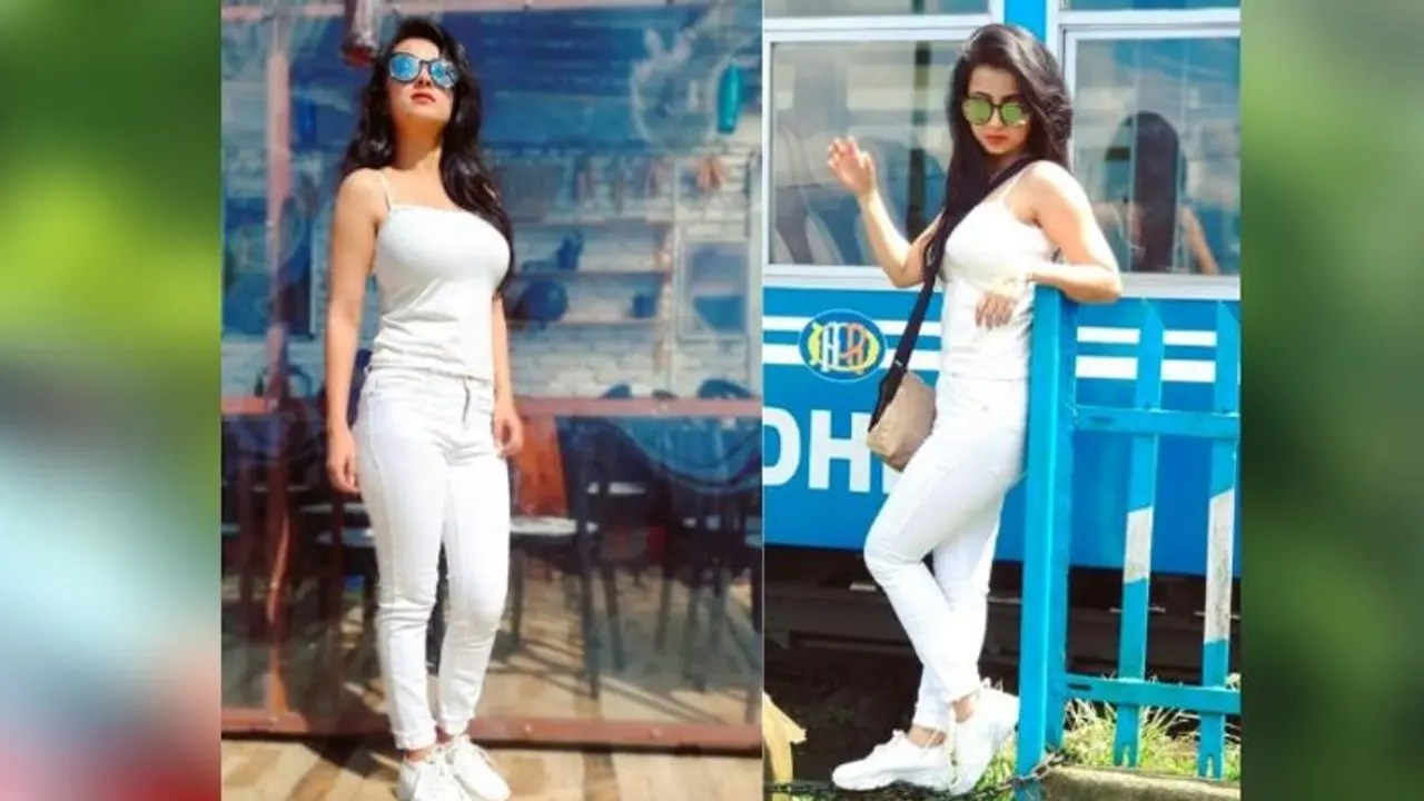 হোয়াইট বিউটি মনামী, অভিনেত্রীর সৌন্দর্যে বাড়ল দার্জিলিংয়ের শোভা