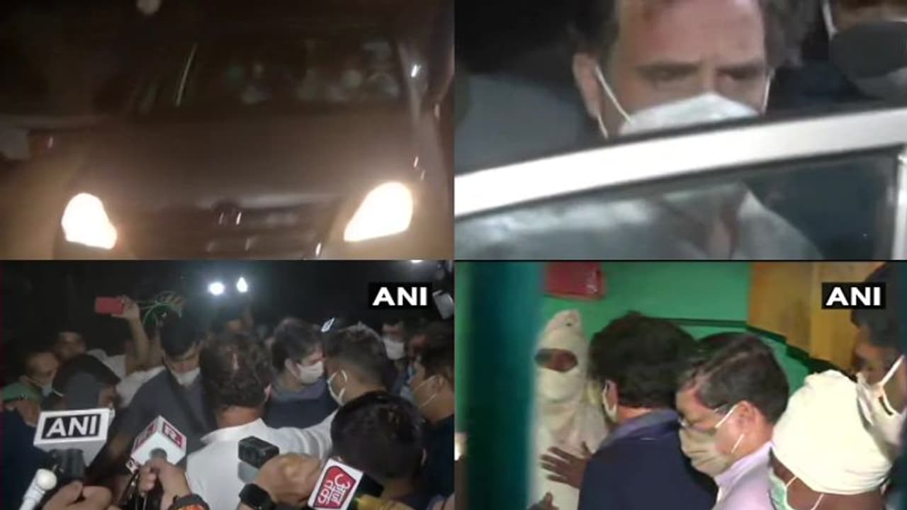 രാഹുലും പ്രിയങ്കയും ഹത്റാസിലെ യുവതിയുടെ വീട്ടിലെത്തി കുടുംബാംഗങ്ങളെ കാണുന്നു രാഹുലും പ്രിയങ്കയും ഹത്റാസിലെ യുവതിയുടെ വീട്ടിലെത്തി കുടുംബാംഗങ്ങളെ കാണുന്നു