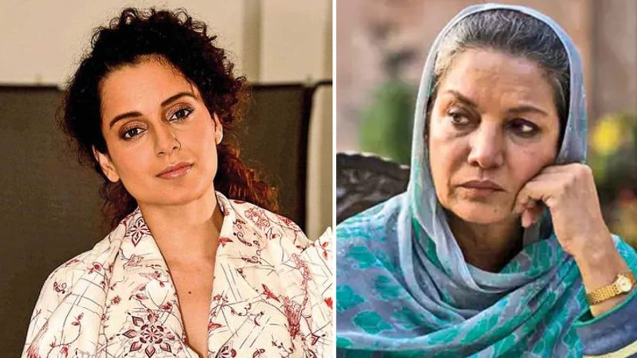 शबाना आजमी ने कंगना पर साधा निशाना, कहा 'वो अपने कल्पनालोक में जीती हैं, सुर्खियों में ना रहने से डरती हैं'