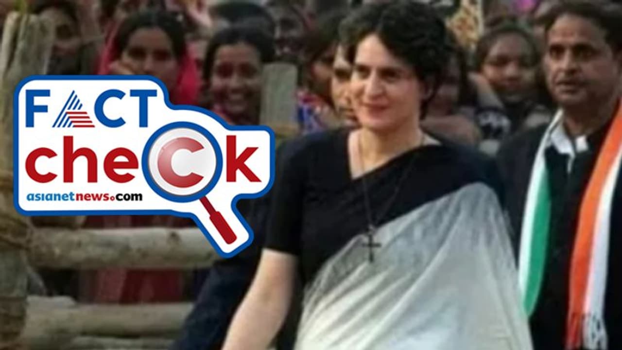 കുരിശുമാലയണിഞ്ഞോ പ്രിയങ്ക ഹാഥ്റസിലെത്തിയത്? സത്യമിതാണ്