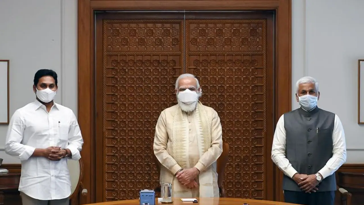 Andhra Pradesh CM Jagan Mohan Reddy meets PM Modi over state related issues Andhra Pradesh CM Jagan Mohan Reddy meets PM Modi over state related issues