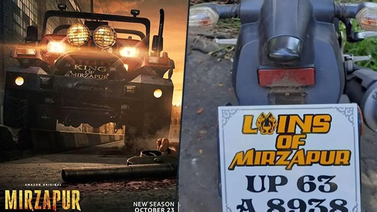 Number plates inspired from Mirzapur trending big time Number plates inspired from Mirzapur trending big time