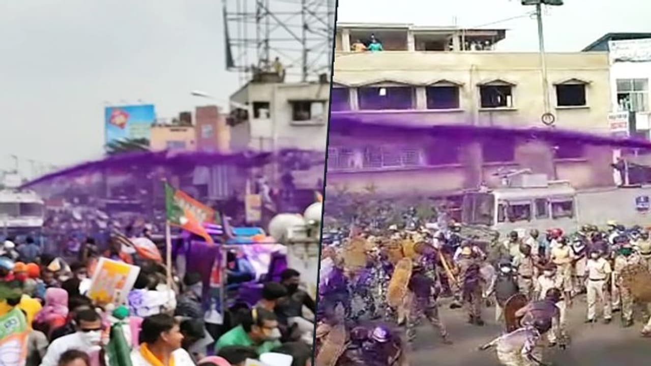 BJP Vs Mamata government faceoff over 'Blue' liquid use BJP Vs Mamata government faceoff over 'Blue' liquid use