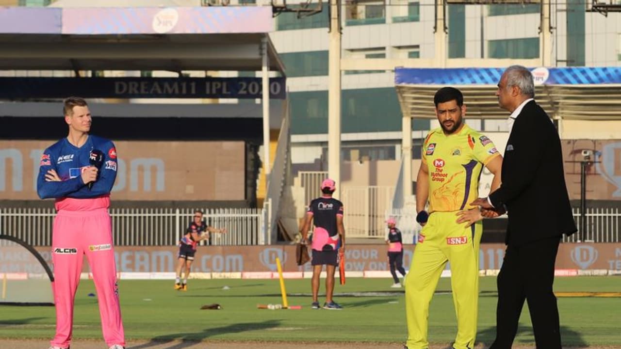 രാജസ്ഥാനെതിരെ ചെന്നൈക്ക് ടോസ്, ടീമില് മാറ്റങ്ങളുമായി ഇരു ടീമും രാജസ്ഥാനെതിരെ ചെന്നൈക്ക് ടോസ്, ടീമില് മാറ്റങ്ങളുമായി ഇരു ടീമും