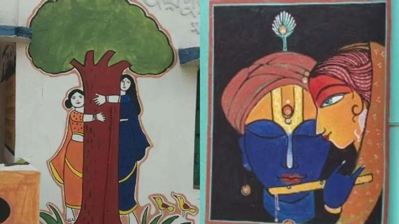 Small village Jaipur, decorated with beautiful art, calls for a weekend trip near Kolkata