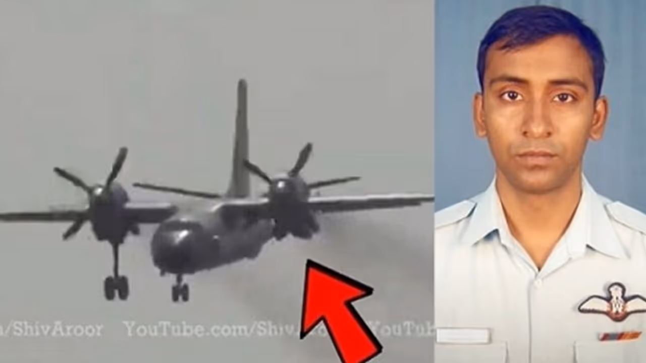 Watch IAF’s pilot landing An 32 on a single wheel!