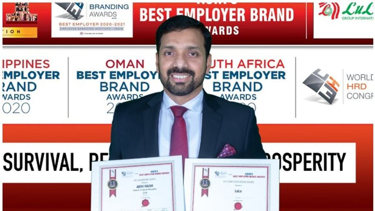 വേള്ഡ് എച്ച്.ആര്.ഡി കോണ്ഗ്രസില് ലുലു ഗ്രൂപ്പിന് രണ്ട് പുരസ്കാരങ്ങള് വേള്ഡ് എച്ച്.ആര്.ഡി കോണ്ഗ്രസില് ലുലു ഗ്രൂപ്പിന് രണ്ട് പുരസ്കാരങ്ങള്