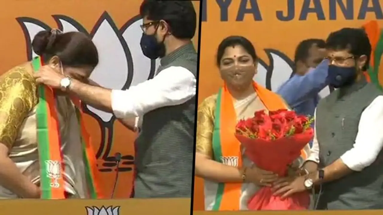 Khushbu Sundar joins BJP, says India needs PM like Modi Khushbu Sundar joins BJP, says India needs PM like Modi